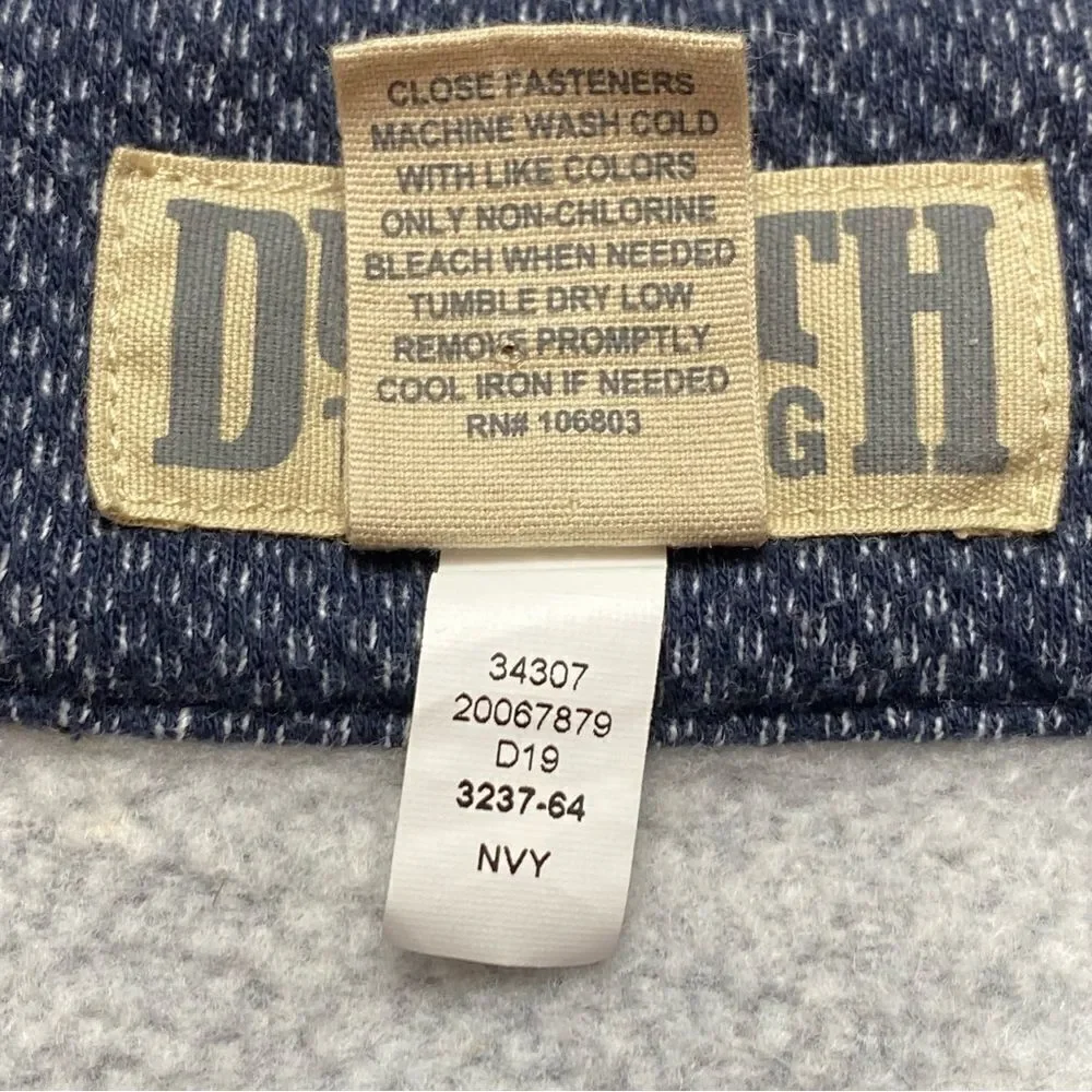 Duluth Trading Company Blue Threshold Fleece Vest Size Large